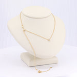 Load image into Gallery viewer, Solitare Diamond Bezel Necklace with Slider Adjustment in White Gold
