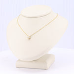 Load image into Gallery viewer, Small Quatrefoil Diamond Pendant in Yellow Gold

