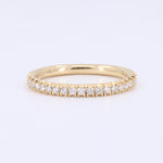 Load image into Gallery viewer, Micro Set Diamond Band in Yellow Gold
