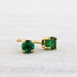 Load image into Gallery viewer, Emerald Isle Stud Earrings in Yellow Gold
