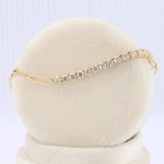 Load image into Gallery viewer, Diamond Bar with Paperclip Chain Bracelet, 1.70cttw Diamonds in 14K Yellow Gold, 7 inch - Kizer Cummings Jewelers