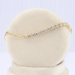 Load image into Gallery viewer, Diamond Bar with Paperclip Chain Bracelet in Yellow Gold