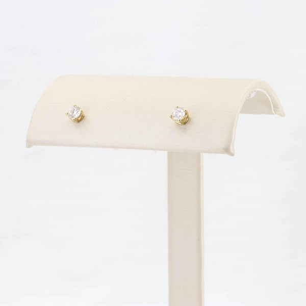 Lab Grown Diamond Stud Earrings, 0.25cttw in 14K Yellow Gold - Kizer Cummings Jewelers