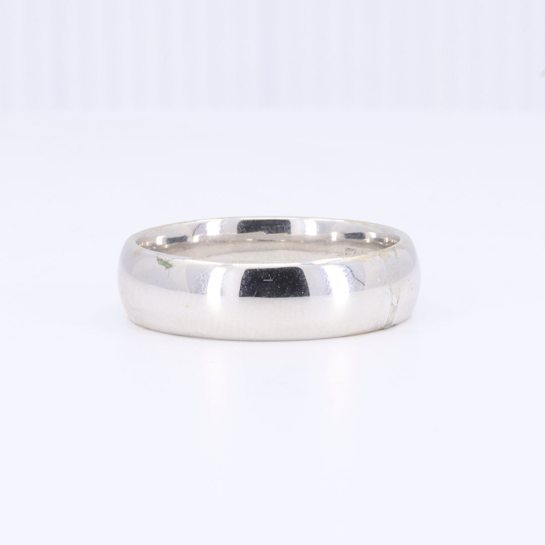 Comfort Fit Band in White Gold - 6mm