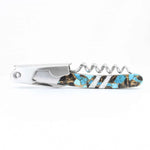 Load image into Gallery viewer, Waiters Knife w/ Polychrome Turquoise Inlay -4.5" Closed - Kizer Cummings Jewelers